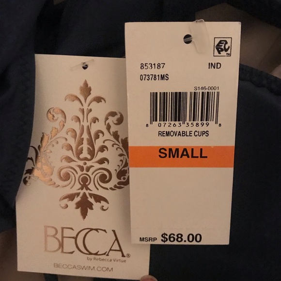 NWT Becca Swim Off The Shoulder Wrap Bikini Top - Picture 4 of 4